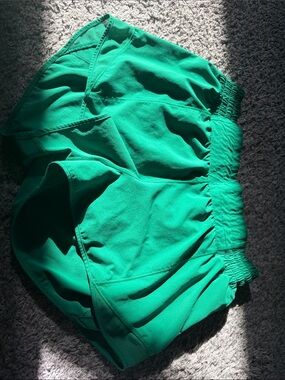 lululemon athletica Women's Emerald Green Running Shorts
